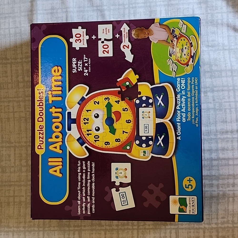 All About Time Puzzle / Learning Game